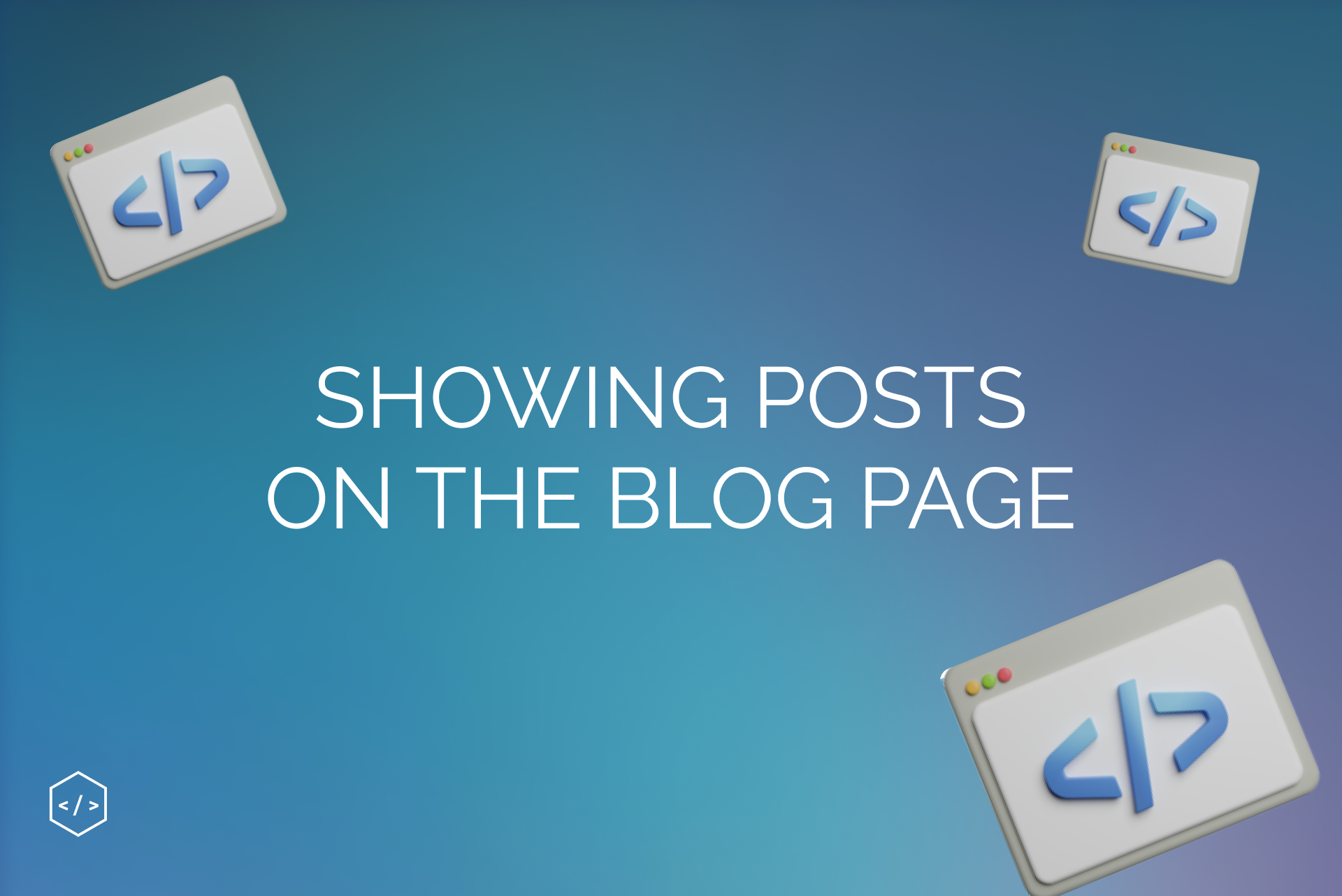 Showing Posts on the Blog Page